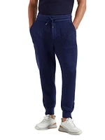 Cotton English Rib Knit Trousers with Zipper Cuffs