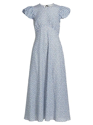 Romina Floral Cotton Midi-Dress