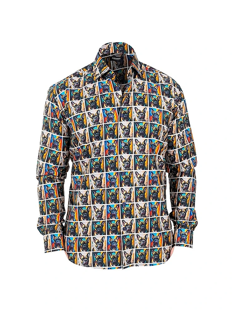 Fibonacci Puppy Portrait Shirt
