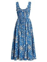 Emmaretta Floral Cotton Cocktail Dress
