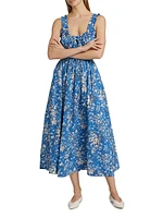 Emmaretta Floral Cotton Cocktail Dress