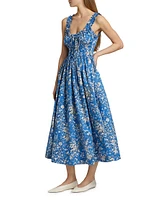 Emmaretta Floral Cotton Cocktail Dress