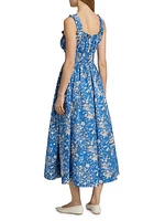 Emmaretta Floral Cotton Cocktail Dress