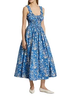 Emmaretta Floral Cotton Cocktail Dress