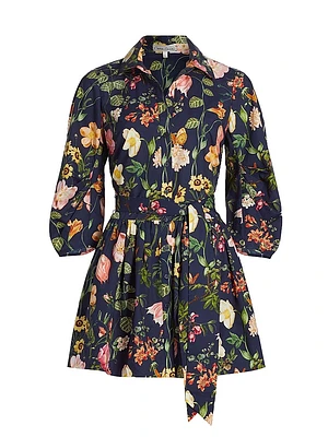 Raya Floral Cotton Minidress
