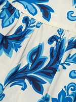 Melanie Floral Tiered Midi Skirt