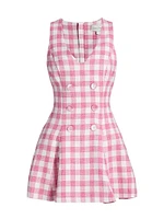 Saya Gingham Vest Minidress