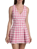 Saya Gingham Vest Minidress