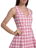 Saya Gingham Vest Minidress