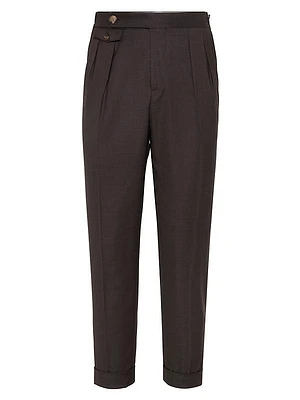 Virgin Wool Batavia Leisure Fit Trousers