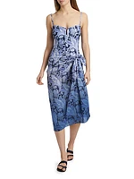 York Ivy Garden-Printed Cotton Voile Pareo