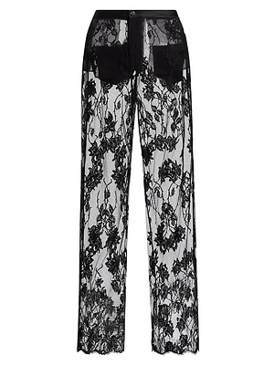 Dominique Sheer Lace Pants