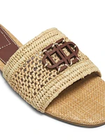 Delphi Raffia Flat Sandals