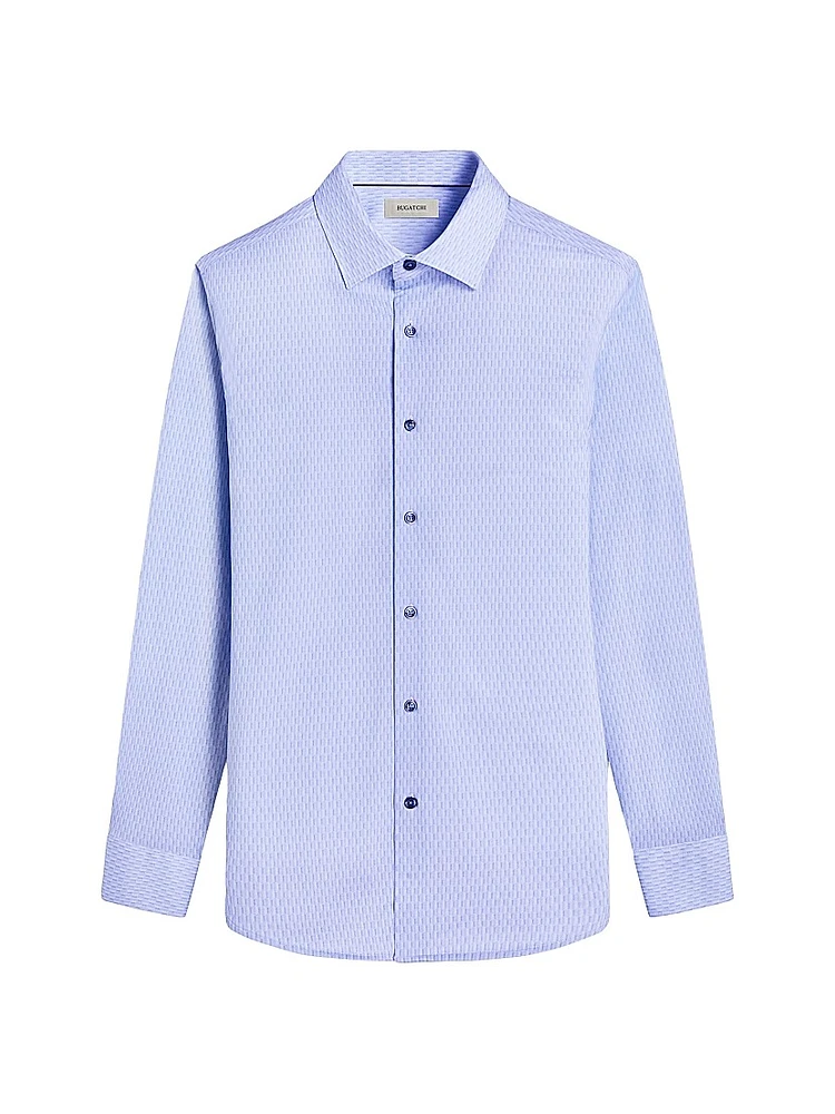 James Cotton Button-Front Long-Sleeve Shirt