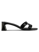 Monogram 50MM Leather Block-Heel Sandals