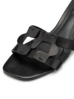 Monogram 50MM Leather Block-Heel Sandals