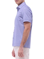 OohCotton Milo Geometric Short-Sleeve Shirt