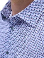 OohCotton Milo Geometric Short-Sleeve Shirt