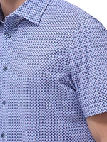 OohCotton Milo Geometric Short-Sleeve Shirt
