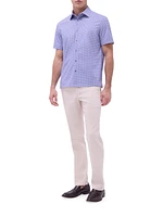 OohCotton Milo Geometric Short-Sleeve Shirt