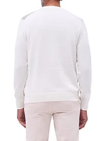 Cotton-Blend Crewneck Sweater
