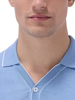 Johnny Collar Cotton-Silk Sweater