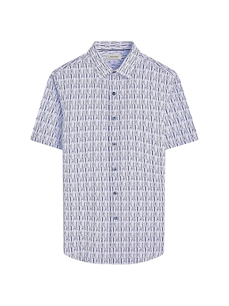 Orson Printed Woven Shaped Button-Front Shirt