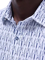 Orson Printed Woven Shaped Button-Front Shirt