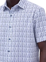 Orson Printed Woven Shaped Button-Front Shirt