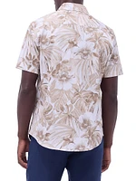 Orson Floral Woven Shaped Button-Front Shirt