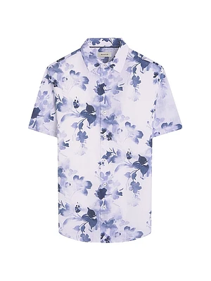 Orson Floral Linen Short-Sleeve Shirt