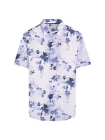 Orson Floral Linen Short-Sleeve Shirt