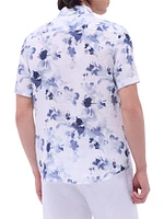 Orson Floral Linen Short-Sleeve Shirt
