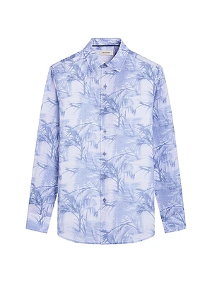 Julian Palm Linen Shirt