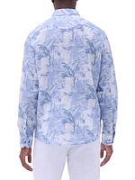 Julian Palm Linen Shirt