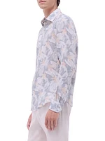 Julian Linen Shaped Button-Front Shirt