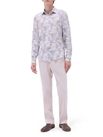 Julian Linen Shaped Button-Front Shirt