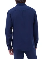 Axel Linen Button-Front Shirt