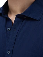 Axel Linen Button-Front Shirt