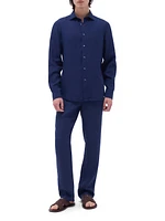 Axel Linen Button-Front Shirt