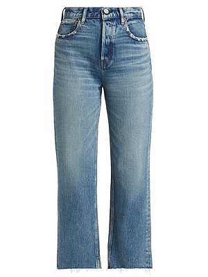 Plainedge Straight Leg Crop Jeans