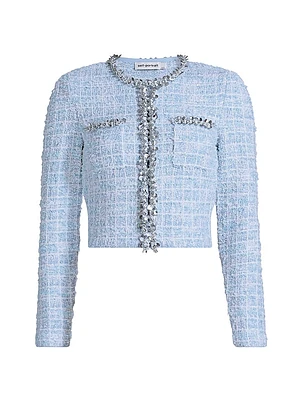 Check Knit Lady Jacket