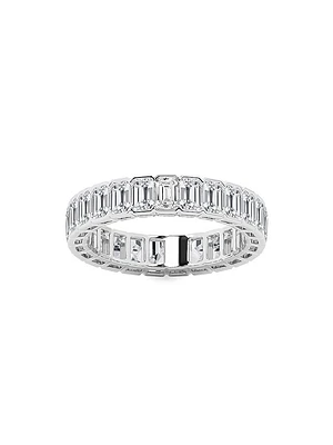 14K Gold & Emerald-Cut Natural Diamond Eternity Band/3.00-5.00 TCW