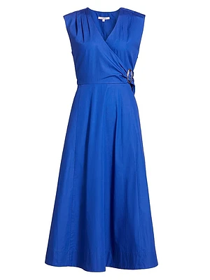 Aimee Wrap Midi-Dress