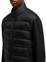 Down-Filled Cardigan Cotton