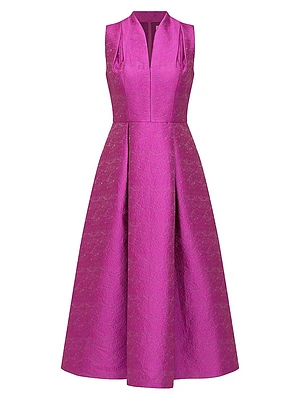 Allegra Jacquard Midi-Dress