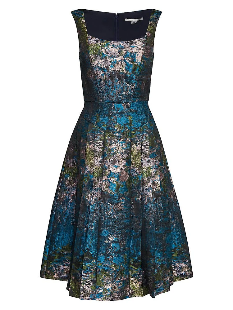 June Jacquard Midi-Dress