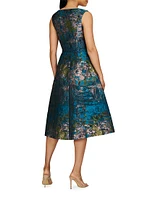 June Jacquard Midi-Dress
