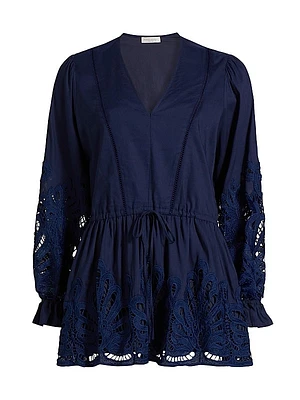 Ingrid Guipure Lace Minidress