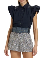 Marceline Smocked Cotton Top